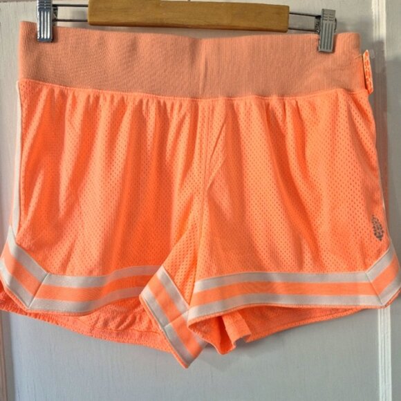Free People Mesh Track Short Papaya Punch Sz M - Picture 5 of 11